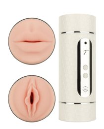 Vibruojantis dvipusis masturbatorius (pažeista pakuotė) „Electric Masturbator“ - Teazers
