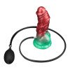 Pripučiamas silikoninis dildo „Aerosx Nr. 7.5 Red/Green“ - Lovetoy