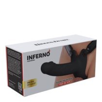 Tuščiaviduris strap-on dildo „Inferno 16 cm“ - Hidden Desire