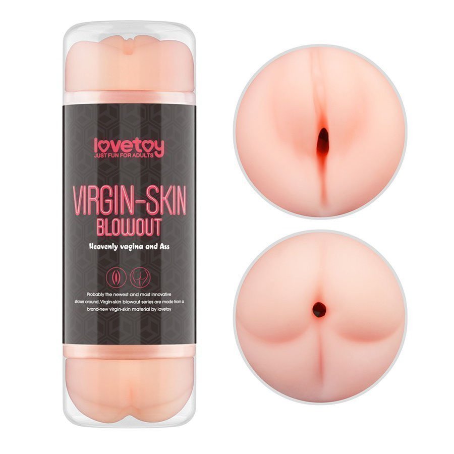 Dvipusis masturbatorius „Virgin-Skin Blowout - Vagina and Ass“ - Love Toy