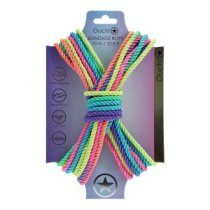 Suvaržymo virvė „Bondage Rope Multicolor Pastel“, 10 m - Ouch!