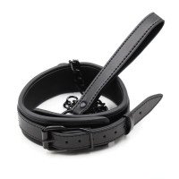Antkaklio ir pavadėlio rinkinys „Neoprene Bondage Collar“ - Latetobed