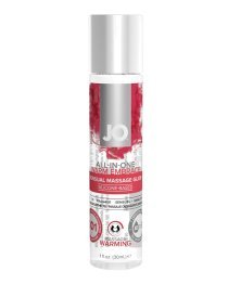 Silikono pagrindo masažinis lubrikantas „ALL in One Warm Embrace“, 30 ml - System JO