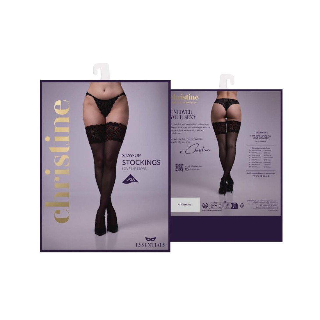 Prilimpančios kojinės „Love me More“ - Christine