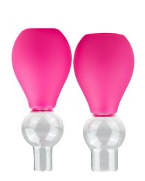 Rožinis spenelių siurbtukų rinkinys „Nipple Pump Set“ - EasyToys