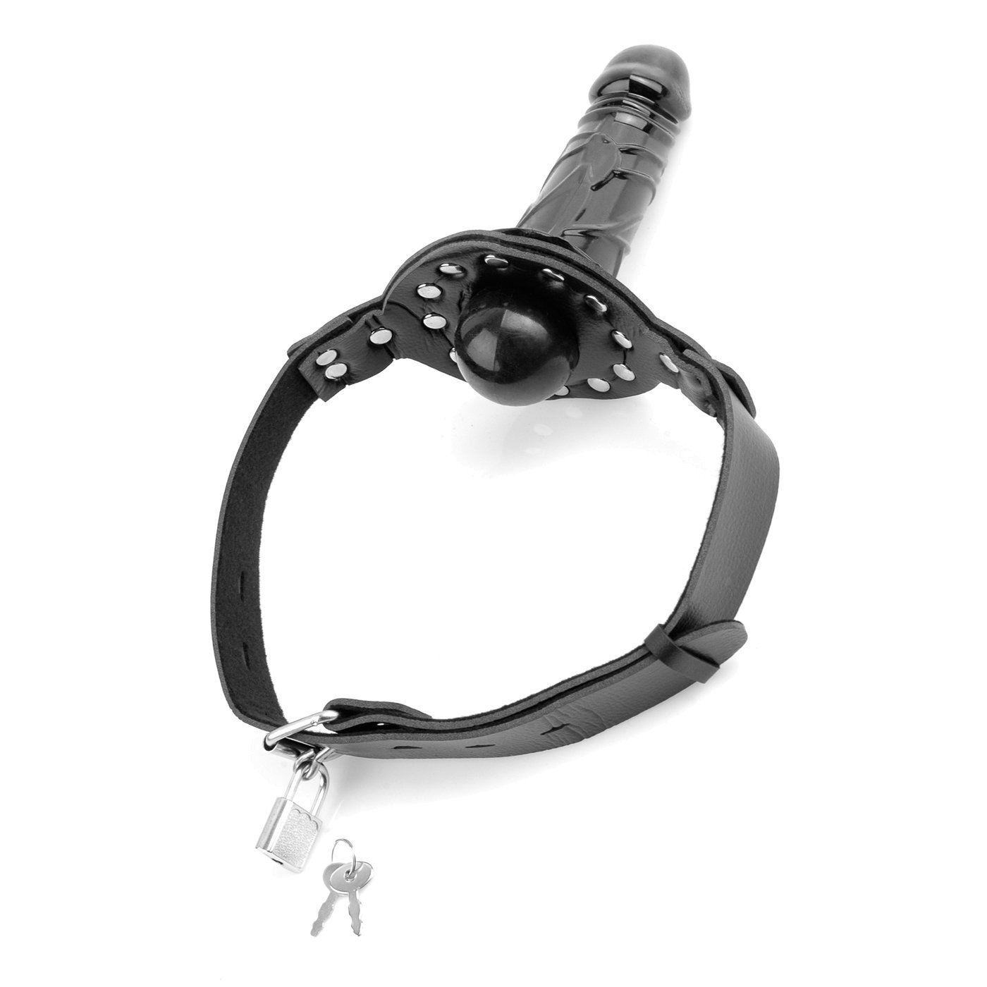 Burnos kaištis su dildo „Deluxe Ball Gag“ - Fetish Fantasy