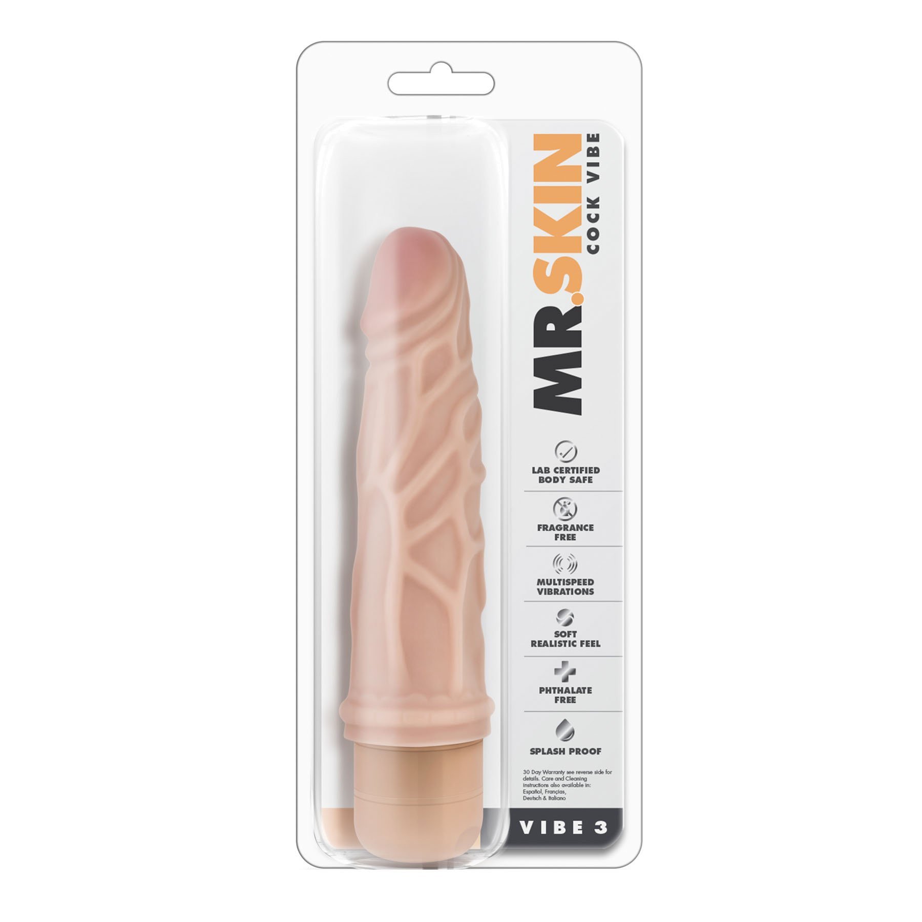 Vibruojantis dildo „Dr. Skin Vibe 3“ - Blush