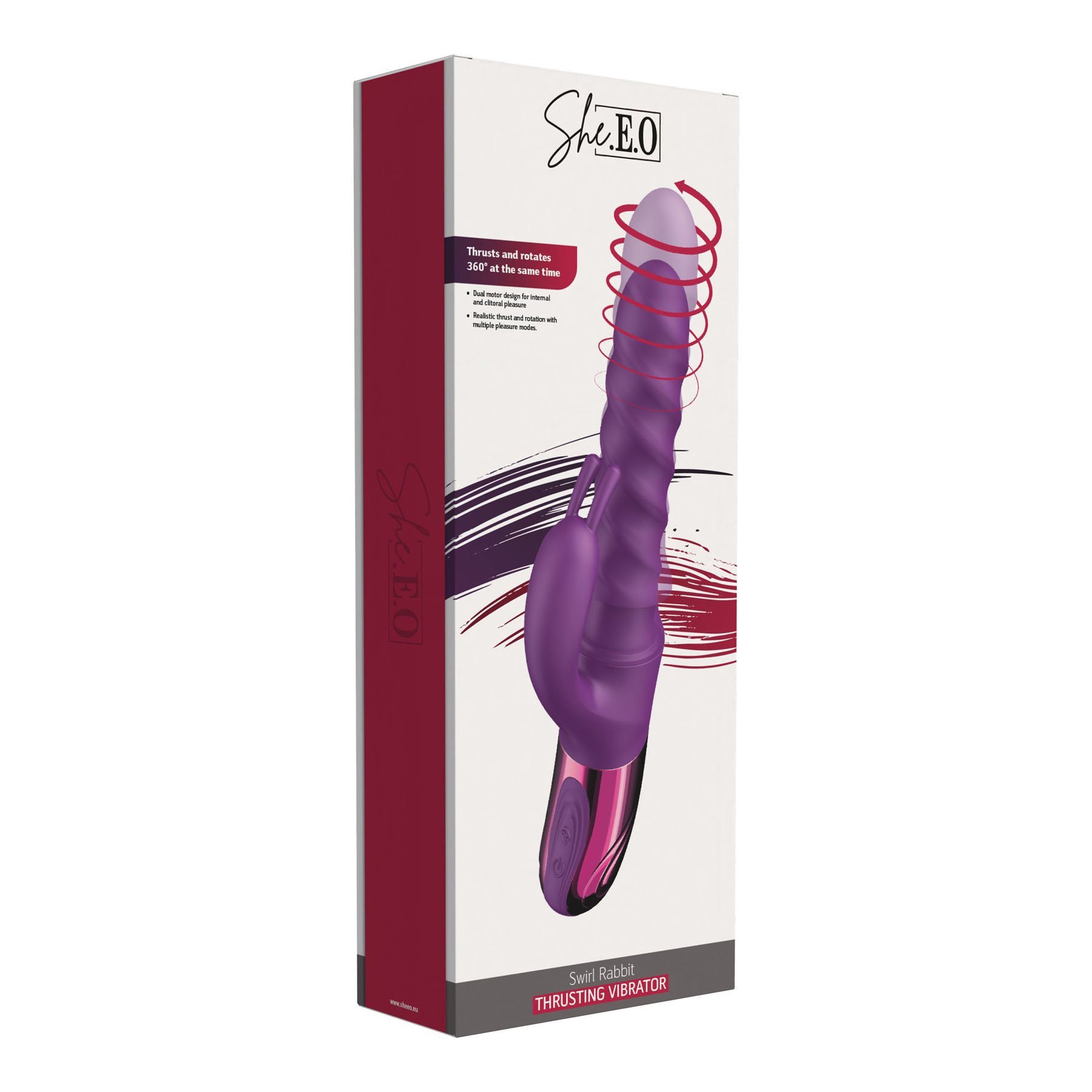 Automatinis vibratorius kiškutis „Thrusting Vibrator“ - She.E.O Automatinis vibratorius kiškutis „Thrusting Vibrator“ - She.E.O