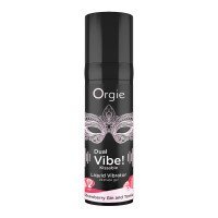 Stimuliuojantis gelis „Dual Vibe! Strawberry Gin and Tonic“, 15 ml - Orgie