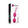 Rožiniai vaginaliniai kamuoliukai „Dual Balls“ - Dorcel