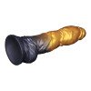 Pripučiamas silikoninis dildo „Aerosx Nr. 10 Gold/Black“ - Lovetoy