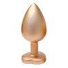 Didelis analinis kaištis „Pearl Gold Gleaming Love“ - Dream Toys