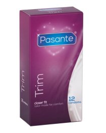 Siauri prezervatyvai „Trim“, 12 vnt. - Pasante