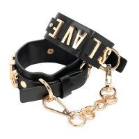 Antrankiai „Slave Handcuff with Golden Chain“ - Latetobed