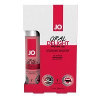 Gelis oraliniam seksui „Oral Delight Strawberry“, 30 ml - System JO