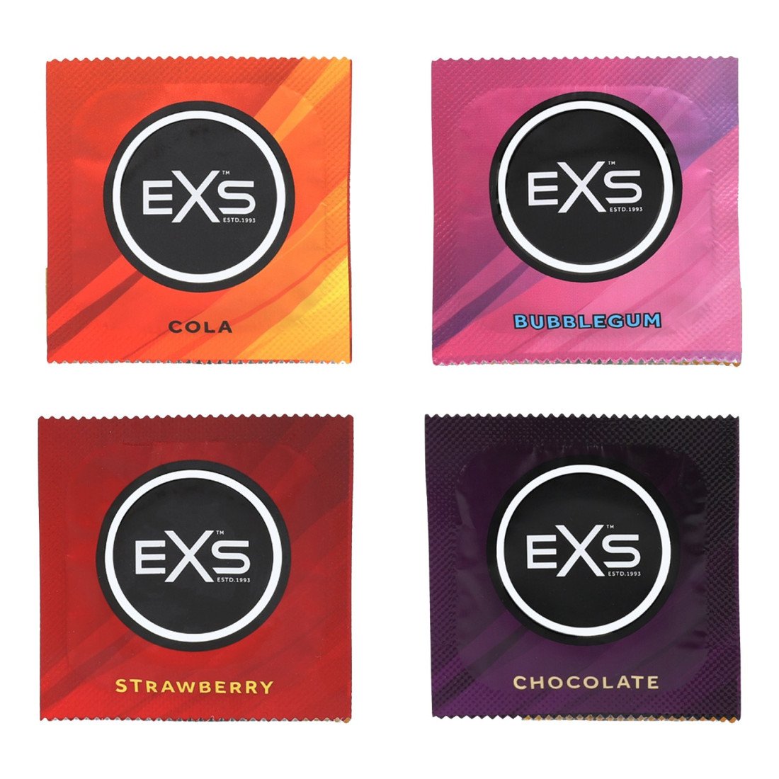 Prezervatyvų rinkinys „Mixed Flavoured“, 48 vnt. - EXS Condoms