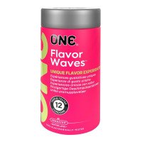 Prezervatyvų rinkinys „Flavor Waves“, 12 vnt. - One