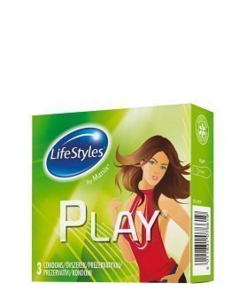 Prezervatyvai „Play“, 3 vnt. - LifeStyles