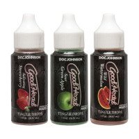 Rinkinys oraliniam seksui „Good Head Tingle Drops“, 3 vnt. - Doc Johnson