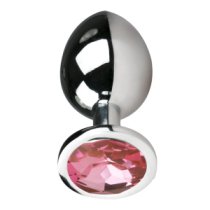 Vidutinis analinis kaištis „Round Silver Pink“ - EasyToys