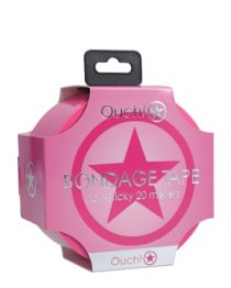 Suvaržymo juosta „Bondage Tape Pink“, 20 m - Ouch!