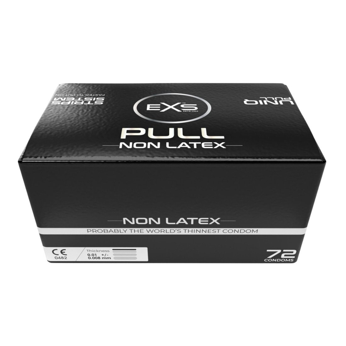 Labai ploni prezervatyvai „Pull Non Latex“, 72 vnt. - EXS Condoms