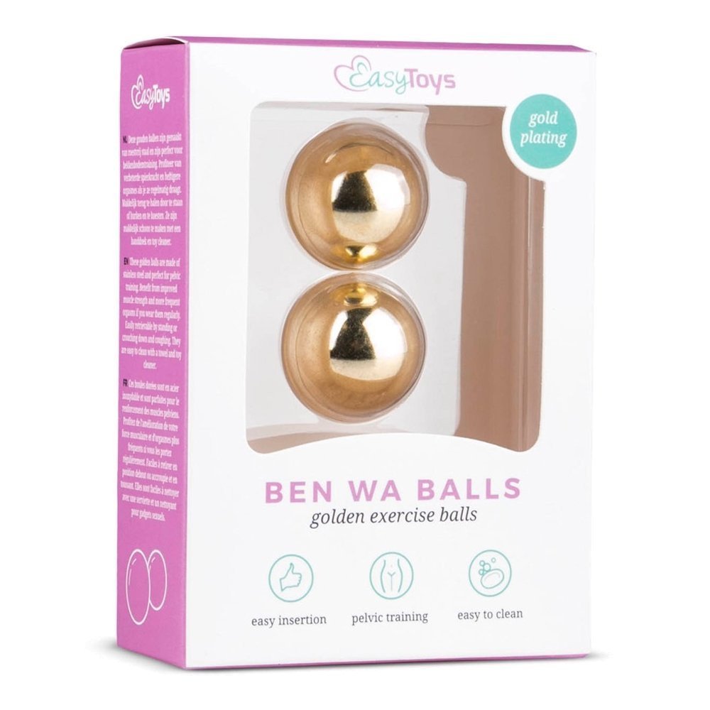 Vaginaliniai kamuoliukai „Golden Ben Wa Balls“ - EasyToys