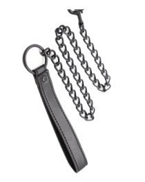 Antkaklio ir pavadėlio rinkinys „Neoprene Bondage Collar“ - Latetobed