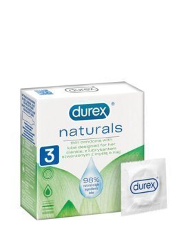 Prezervatyvai „Naturals“, 3 vnt. - Durex