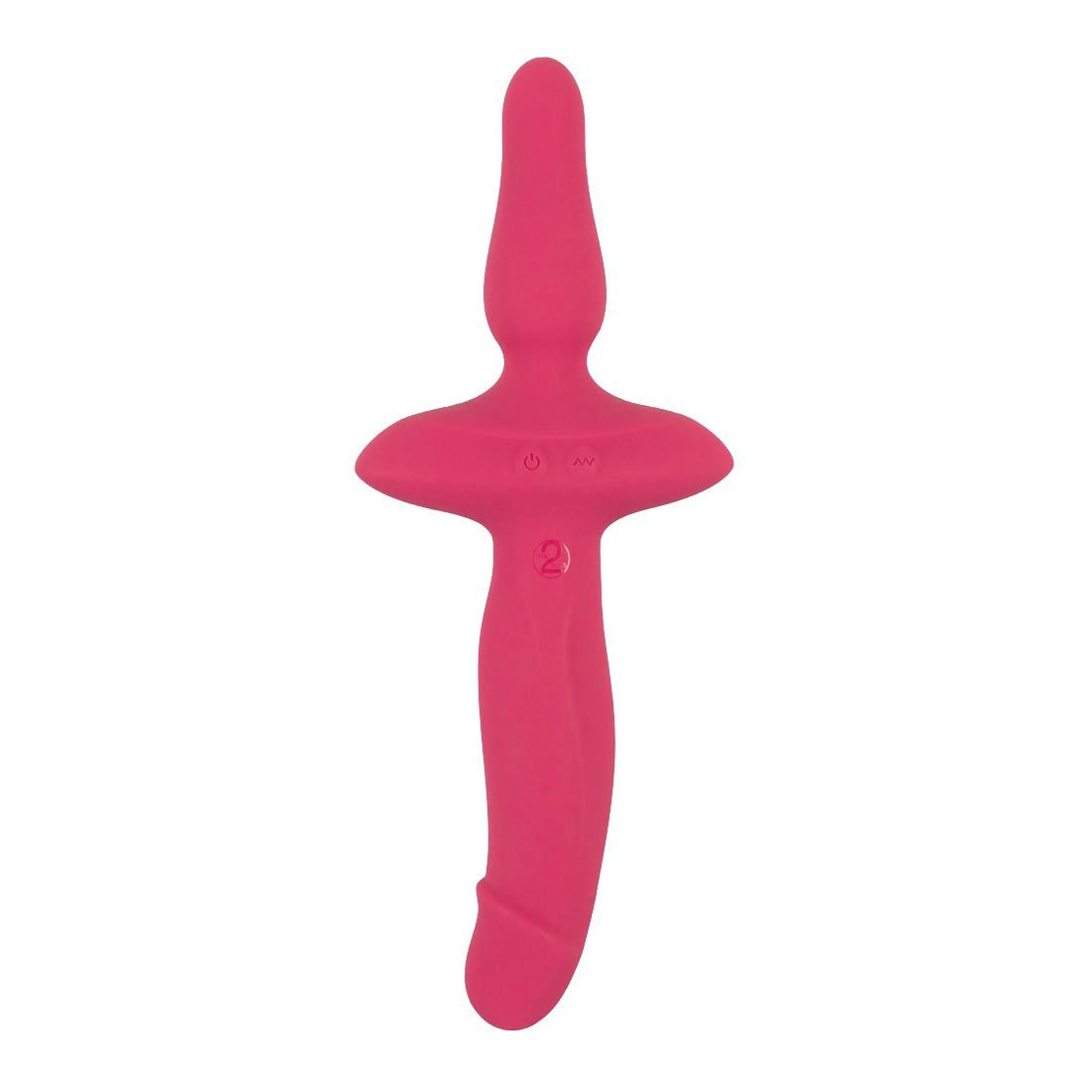 Vibratorius „2 in 1 Vibrator + Butt Plug“ - Couples Choice