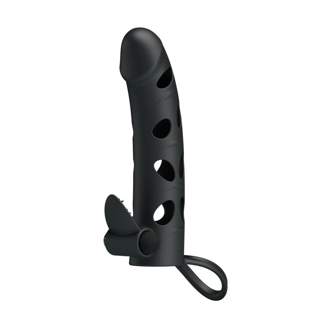 Vibruojanti penio mova „Penis Sleeve with Ball Strap 6“ - Pretty Love