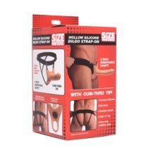 Tuščiaviduris strap-on dildo „Hollow Silicone Dildo“ - Size Matters