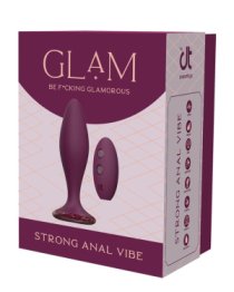 Vibruojantis analinis kaištis „Glam Strong Anal Vibe“ - Dream Toys