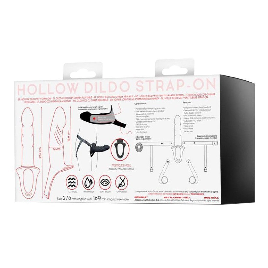 Tuščiaviduris strap-on dildo „Action Kevin L“ - Intoyou