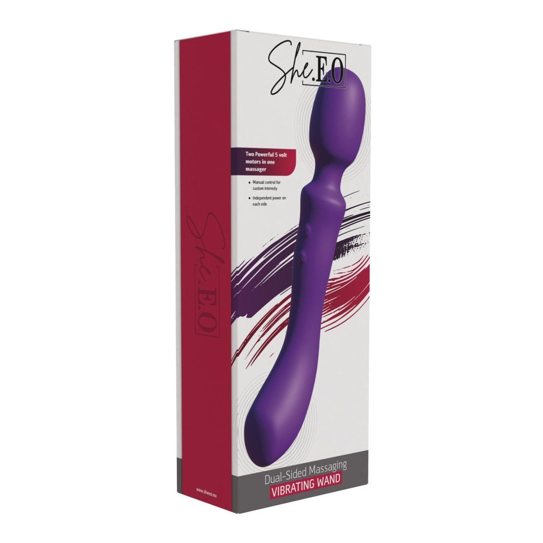 Vibruojantis masažuoklis - vibratorius „Vibrating Wand“ - She.E.O Vibruojantis masažuoklis - vibratorius „Vibrating Wand“ - She.E.O