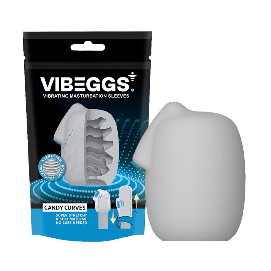 Vibruojantis masturbatorius „Candy Curves“ - Vibeggs