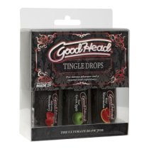 Rinkinys oraliniam seksui „Good Head Tingle Drops“, 3 vnt. - Doc Johnson