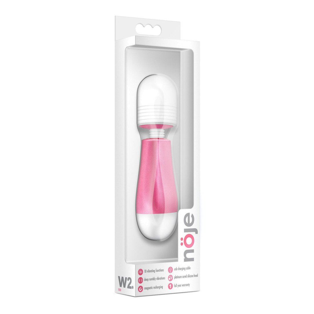 Vibruojantis masažuoklis „Noje W2“ - Blush