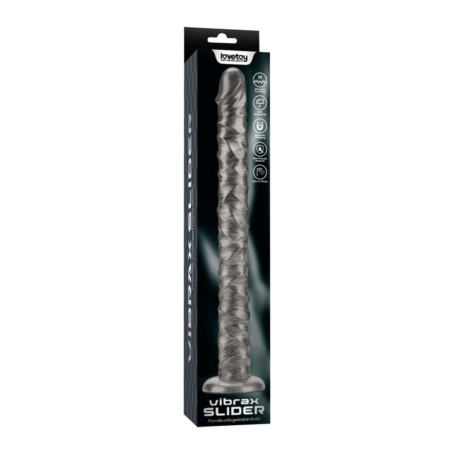 XXL dydžio vibruojantis dildo „Vibrax Slider 40,5 cm“ - Lovetoy