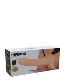 Vibruojantis strap-on dildo „Inferno 20 cm“ - Hidden Desire