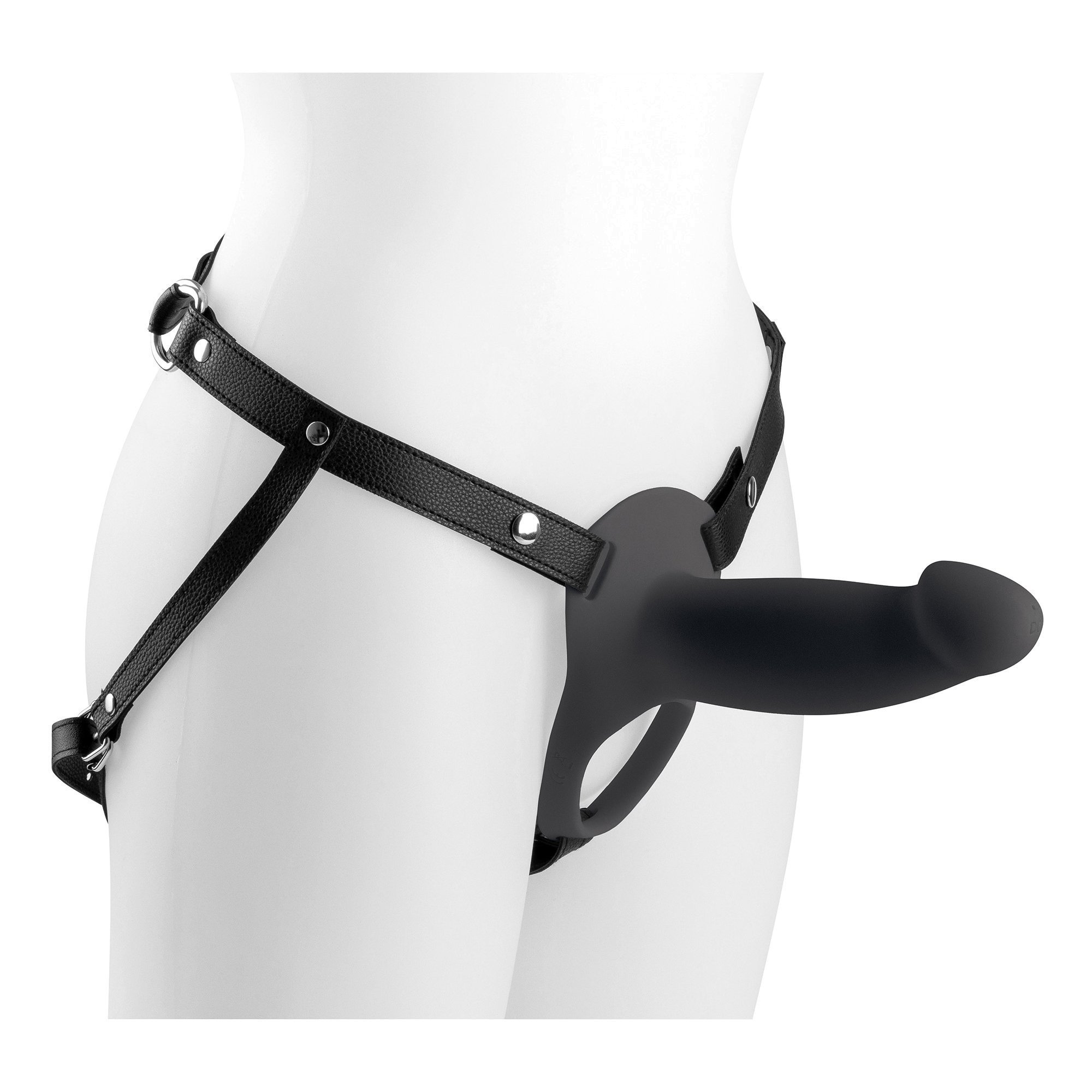 Tuščiaviduris strap-on dildo „H2 Size L“ - Virgite