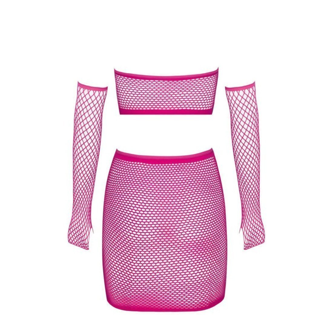 Trijų dalių rinkinys „Hot Pink“ - Cottelli Collection
