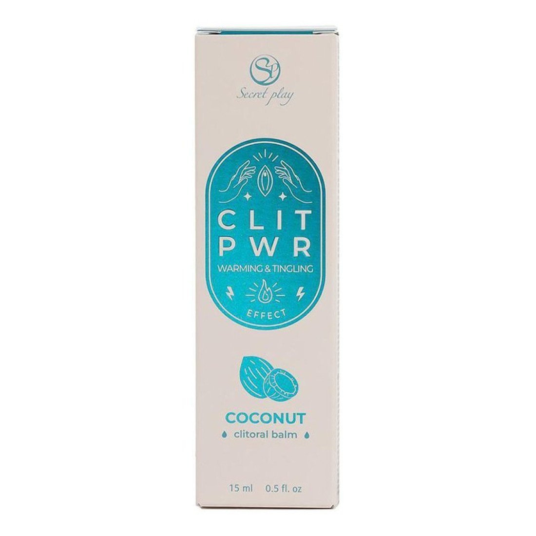Stimuliuojantis balzamas klitoriui „Clit PWR - Coconut“, 15 ml - Secret Play