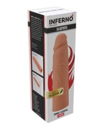 Silikoninė penio mova „Inferno Sleeves 18 cm“ - Hidden Desire