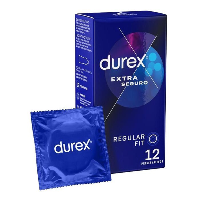 Saugesni prezervatyvai „Extra Seguro“, 12 vnt. - Durex