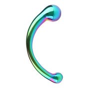 Metalinis dildo „The Curvy G-Spot Rainbow“