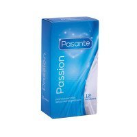 Stimuliuojantys prezervatyvai „Ribbed Passion“, 12 vnt. - Pasante