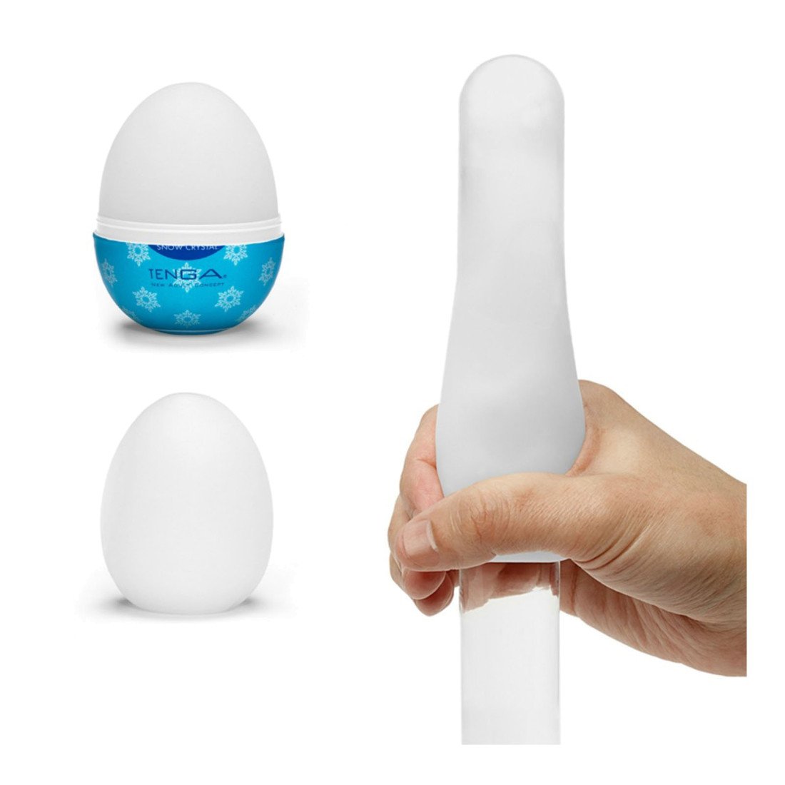 Masturbatorius „Egg Snow Crystal“ - Tenga