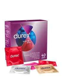 Prezervatyvų rinkinys „Love Mix“, 40 vnt. - Durex