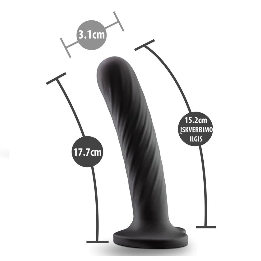 Dildo „Temptasia Twist Large“ - Blush